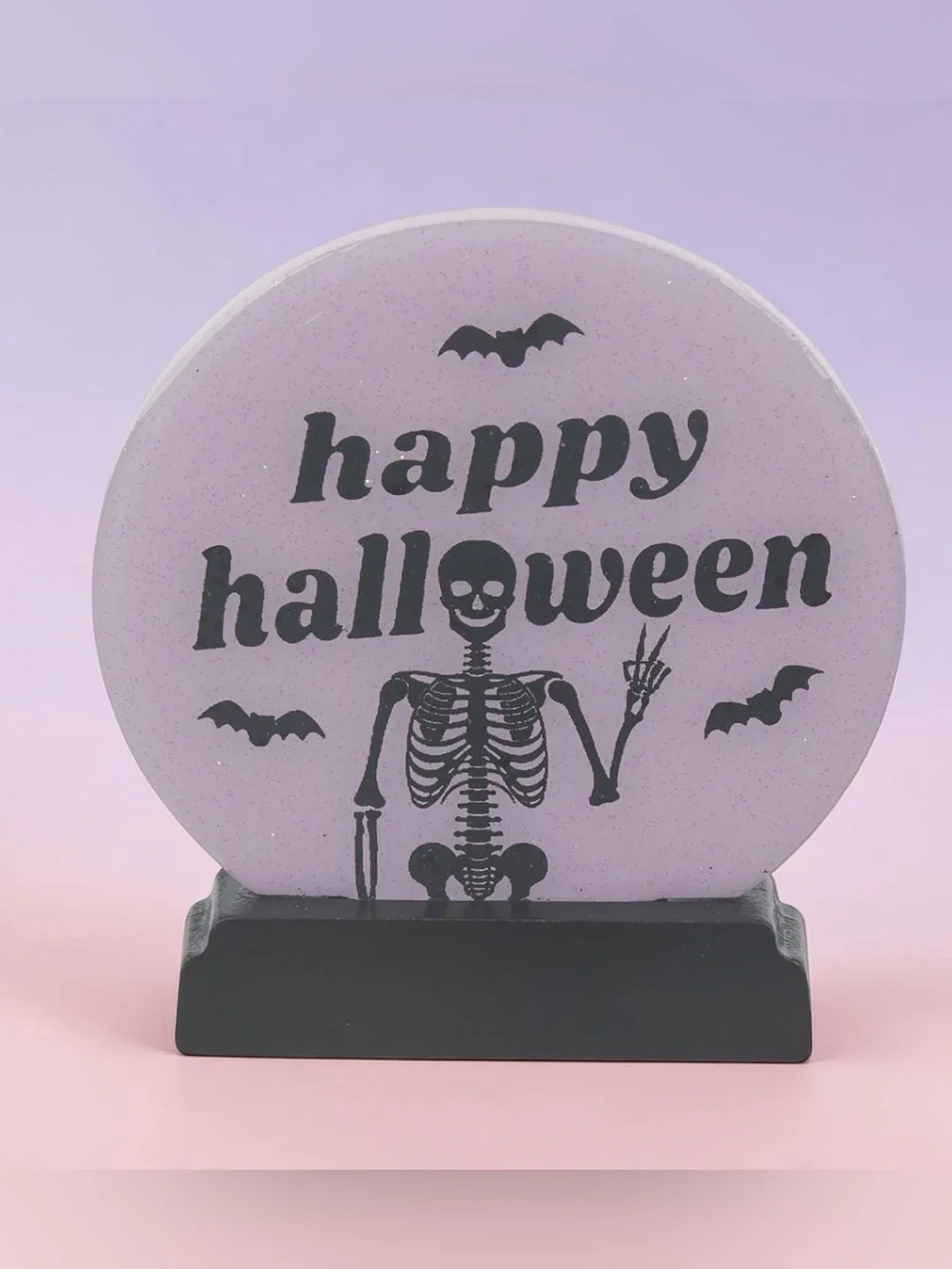 NWT Halloween Crystal Tabletop Ball Decor Set of 3 pieces 🎃🦇💀🔮
